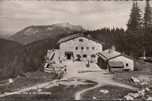 Schönau, Kührointhaus mit Untersberg, gelaufen 1961