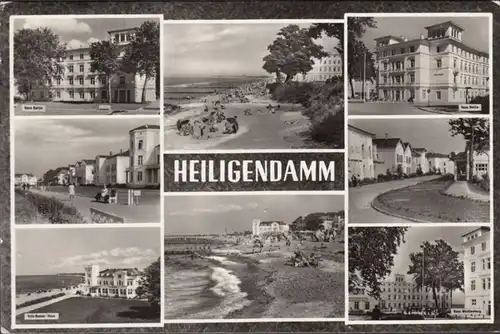 Heiligendamm, Haus Berlin, Strand, Fritz Reuter Haus, gelaufen 1966