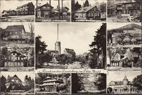 Inselsberg, Schweizerhaus, Heuberghaus, Hotel, Gasthaus, gelaufen 1959