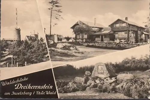 Inselsberg, Waldschänke Dreiherrnstein, gelaufen 1967