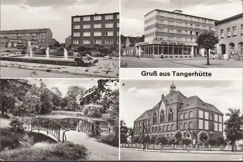 Tangerhütte, parc de ville, école, rues, courues