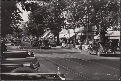 Düsseldorf, Königsallee, gelaufen 1955