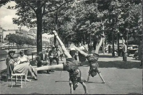 Düsseldorf, Radschläger, gelaufen 1959