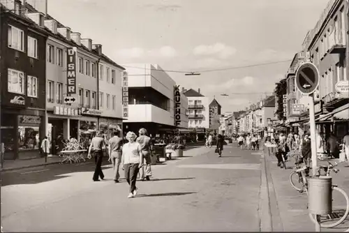 Wesel, Haute Rue, Zone piétonne, grand magasin, couru 1975