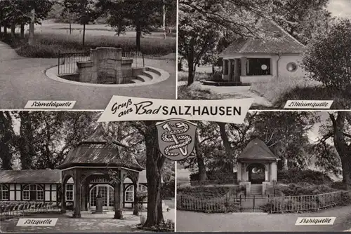 Bad Salzhausen, Schwefelquelle, Lithiumquelle, Salzquelle, gelaufen 1969