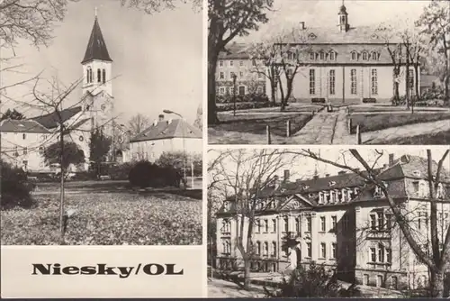 Niesky, église, Zinzendorfplatz, hôpital, non-fuite