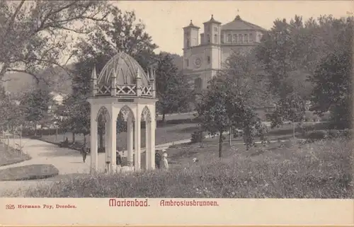 Marienbad Ambrosiusbrunnen, gelaufen