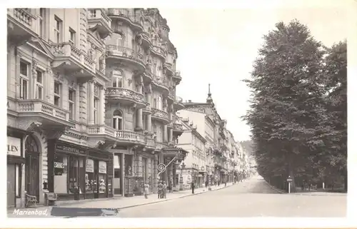 Marienbad Straßenansicht Rozsyval Fürstenhof, ungelaufen