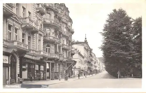 Marienbad Vue de rue Rozsyval Fürstenhof, incurable