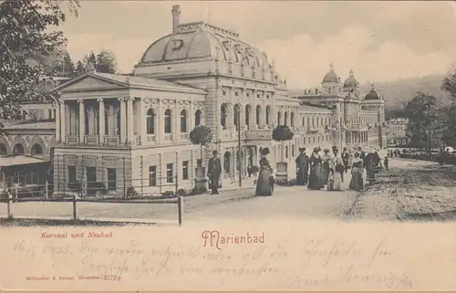 Marienbad Kursaal und Neubad, gelaufen 1905