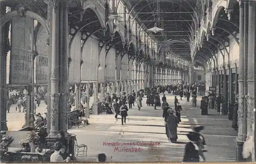 Marienbad Kreuzbrunnen Colonnade, gelaufen