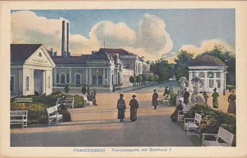 Franzensbad Franzensquelle mit Badehaus 2, ungelaufen