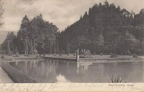 Hellbrunn Park, couru en 1907