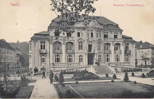 Teplitz Teplice Kaiserin Elisabethbad, gelaufen 1912