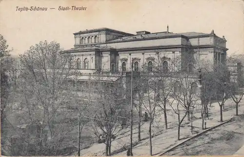 Teplitz Schönau Teplice Stadttheater, ungelaufen