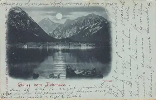 Griffe de la mer d'Achensee, Pertisau, clair de lune, couru 1905