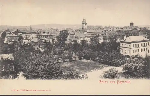 Le sourire de Bayreuth, vue de la ville, incurable