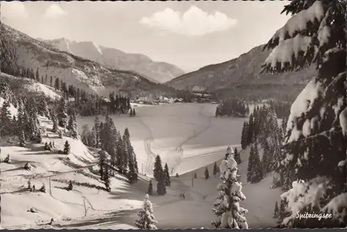 Spitzingsee im Winter, gelaufen 1968