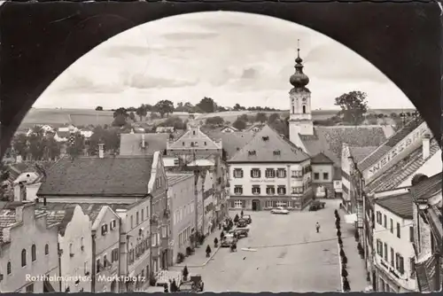 Rotthalmünster, Marktplatz, gelaufen 1970