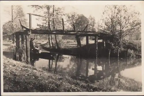 Spreewald, banque sur le fleuve, couru en 1954