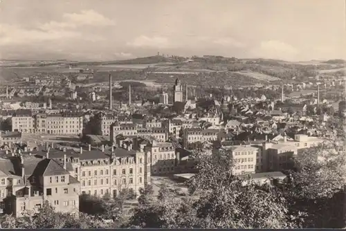 Plauen, Blick vom Bärenstein, ungelaufen