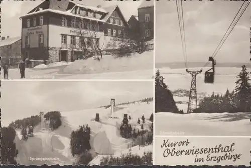 Oberwiesenthal, Kaffe König, Sprungschanze, Schwebebahn, gelaufen 1970