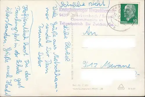 Oberwiesenthal, Sachsenbaude, Gunnaberg, Jökstadt, Kinderferienlager Nietzschhammer, gelaufen 1969