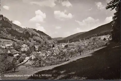 Höfen a. Enz, Stadtansicht, gelaufen 1958