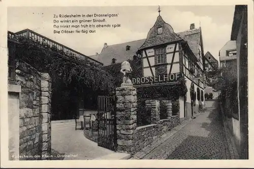 Rüdesheim a. Rhein, Zu Rüdesheim in der Drosselgass`, gelaufen