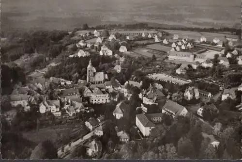 Tecklenburg, Hotel Burghof, Fliegeraufnahme, ungelaufen