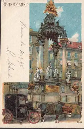 Wien, Am Hohenmarkt, gelaufen 1898