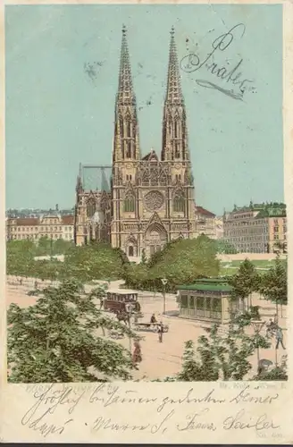 Wien, Votivkirche, gelaufen 190?