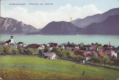 Salzkammergut, Unterach am Attersee, ungelaufen