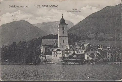 St. Wolfgang, Hotel Weißes Rößl, gelaufen 1928
