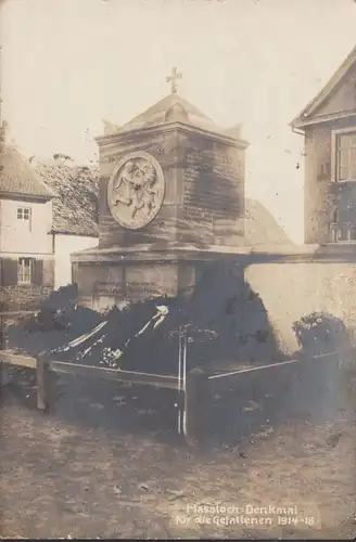 Hassloch, Denkmal für die Gefallenen 1914- 18, ungelaufen- datiert 192?