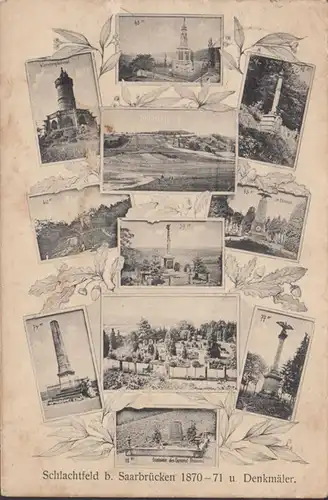 Champ de bataille à Sarrebruck 1870-71 et monuments, couru 191?