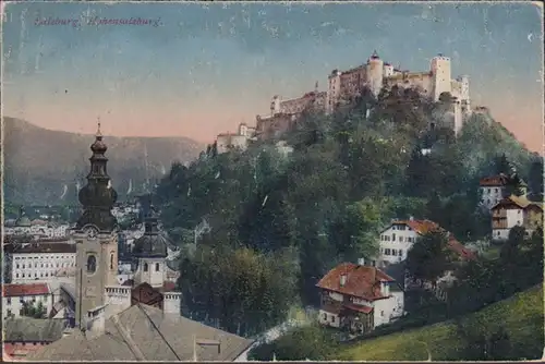 Salzburg, Hohensalzburg, gelaufen 1920