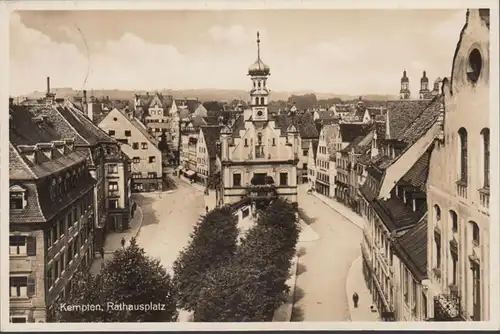Kempten, Rathausplatz, gelaufen 1938