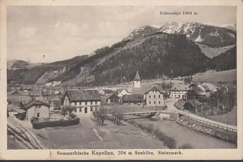 Kapellen, Stadtansicht, Sommerfrische, gelaufen 192?