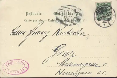 Duché de Braunschweig, armoiries, courues 1899