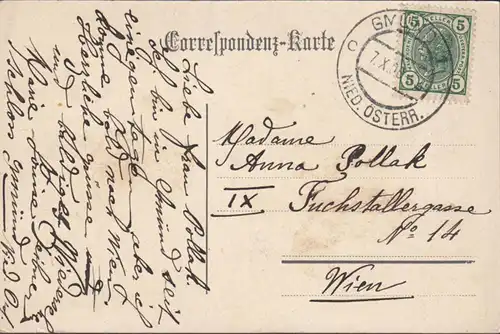 Gmünd, Schloß, Mehrbild, gelaufen 1908