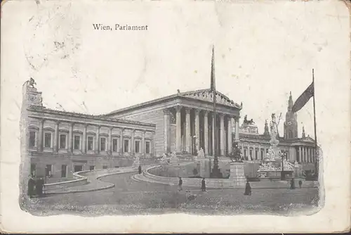 Wien, Parlament, gelaufen 1907