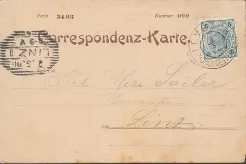 Wien, Graben, A. Thaller Hotel, gelaufen 1900