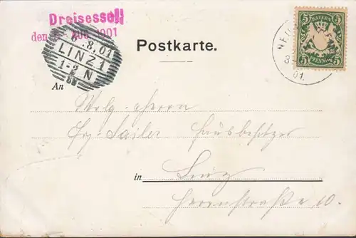Bayern, Dreisessel, gelaufen 1901