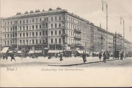 Wien, Kärnthner Ring, Ecke Kärnthner Strasse, ungelaufen