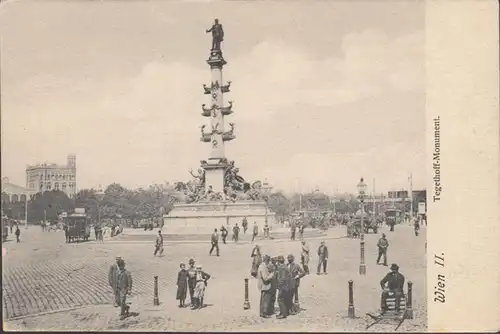 Wien, Tegethoff Monument, ungelaufen