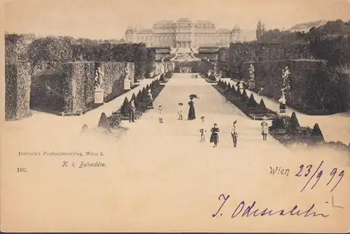 Wien, Belvedére, ungelaufen- datiert 1899
