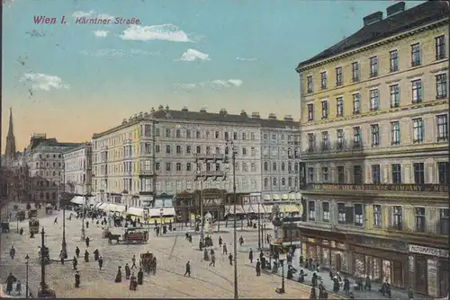Wien, Kärntner Straße, gelaufen 1914