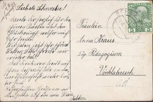 Wien, Volksgarten, gelaufen 1911