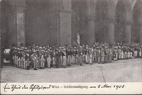 Vienne, Huldation Schiller, inachevée- date 1905